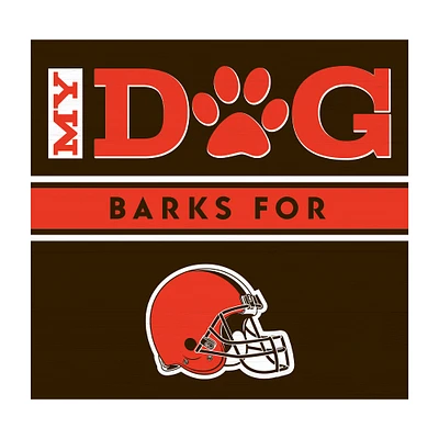 Imperial  Cleveland Browns 10" x 10.5" Dog Barks Wall Art