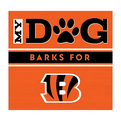 Imperial  Cincinnati Bengals 10" x 10.5" Dog Barks Wall Art
