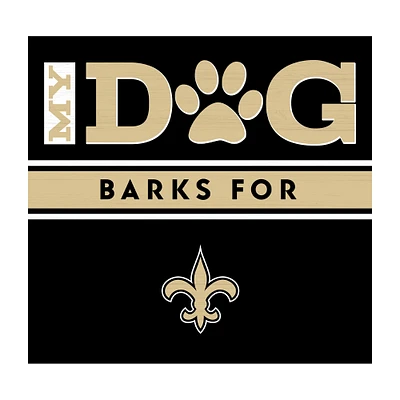 Imperial  New Orleans Saints 10" x 10.5" Dog Barks Wall Art