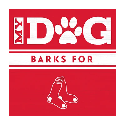 Imperial  Boston Red Sox 10" x 10.5" Dog Barks Wall Art