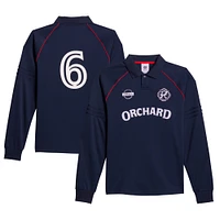 Men's adidas Navy Orchard x New England Revolution Skateboarding Long Sleeve Jersey