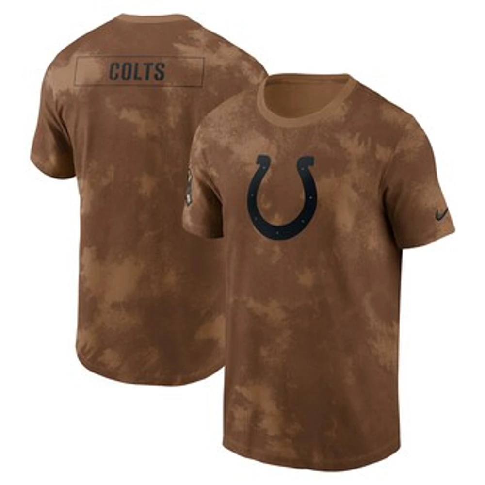 Men's Nike  Brown Indianapolis Colts Salute To Service Sideline T-Shirt