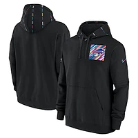 Men's Nike  Black Buffalo Bills Crucial Catch Club Pullover Hoodie