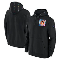 Men's Nike  Black Cincinnati Bengals Salute To Service Club Pullover Hoodie