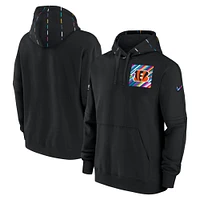 Men's Nike  Black Cincinnati Bengals Salute To Service Club Pullover Hoodie