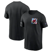 Men's Nike  Black Arizona Cardinals Salute To Service Sideline Tri-Blend T-Shirt