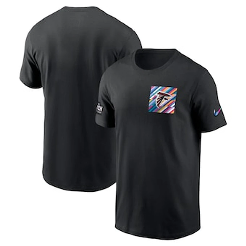 Men's Nike  Black Atlanta Falcons Crucial Catch Sideline Tri-Blend T-Shirt