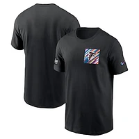 Men's Nike  Black Atlanta Falcons Crucial Catch Sideline Tri-Blend T-Shirt