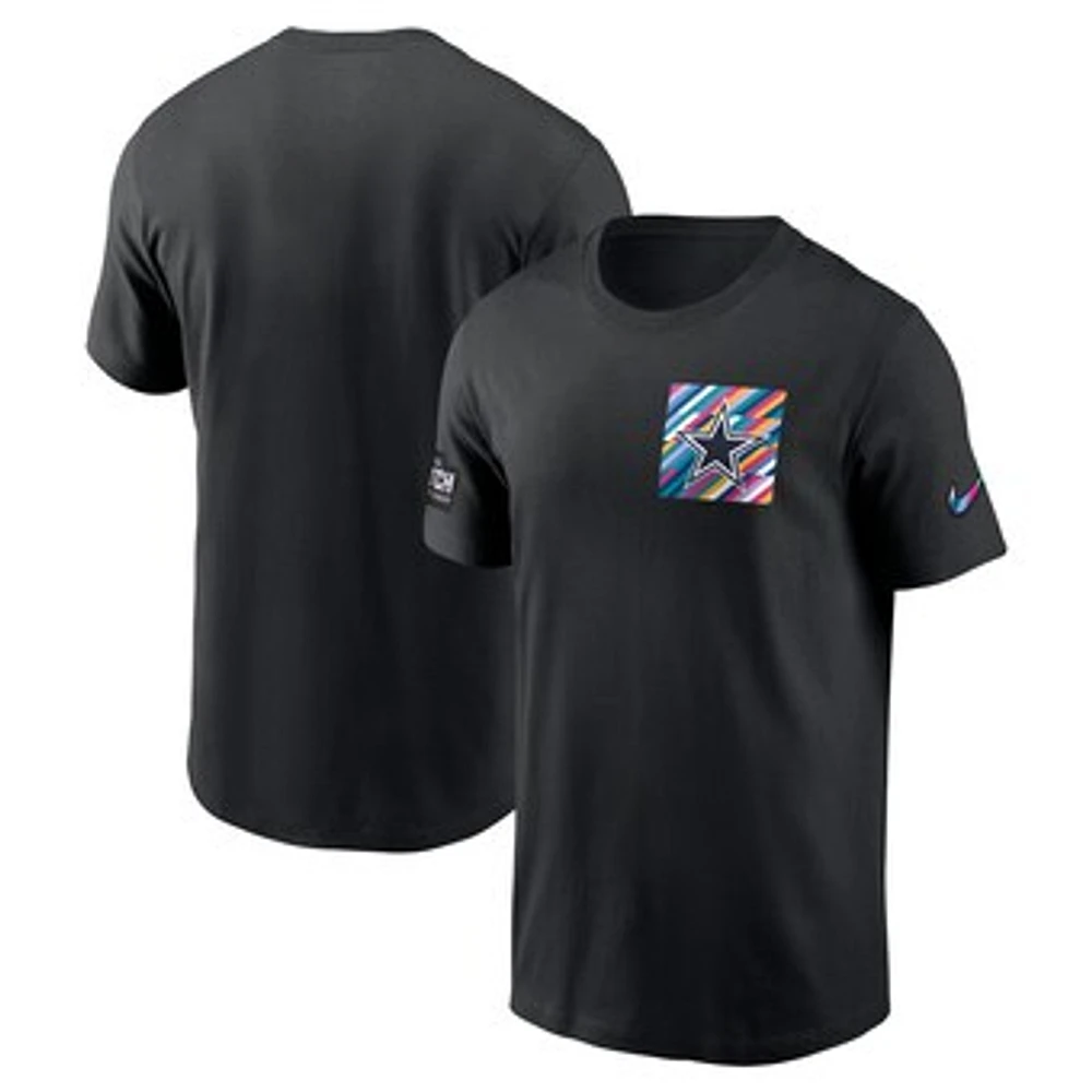 Men's Nike  Black Dallas Cowboys Salute To Service Sideline Tri-Blend T-Shirt