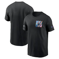 Men's Nike  Black Dallas Cowboys Salute To Service Sideline Tri-Blend T-Shirt