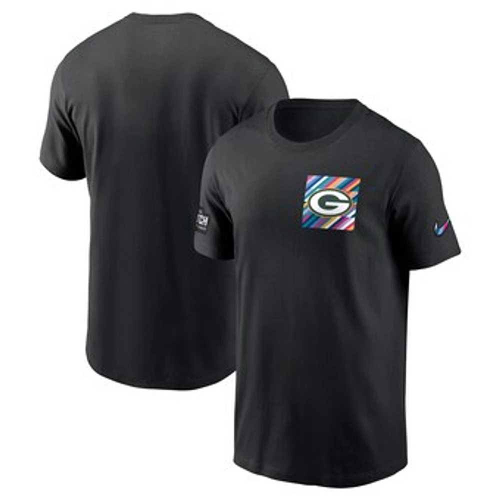 Men's Nike  Black Green Bay Packers Salute To Service Sideline Tri-Blend T-Shirt