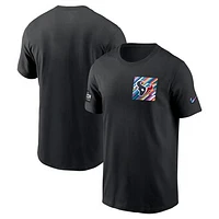 Men's Nike Black Houston Texans Salute To Service Sideline Tri-Blend T-Shirt