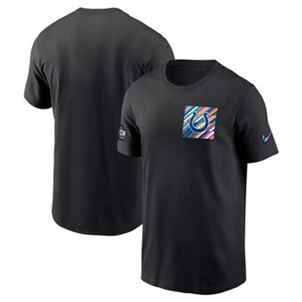 Men's Nike  Black Indianapolis Colts Crucial Catch Sideline Tri-Blend T-Shirt