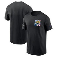 Men's Nike  Black Jacksonville Jaguars Crucial Catch Sideline Tri-Blend T-Shirt