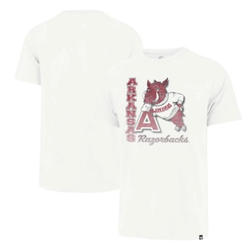 Men's '47 Cream Arkansas Razorbacks Phase Out Throwback Franklin T-Shirt