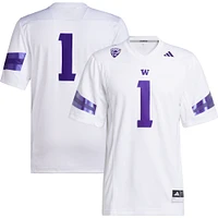 Men's adidas #1 Washington Huskies Premier Football Jersey