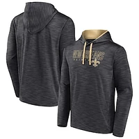 Men's Fanatics Heather Charcoal New Orleans Saints Hook and Ladder Pullover Hoodie