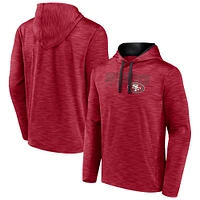 Men's Fanatics Heather Scarlet San Francisco 49ers Hook and Ladder Pullover Hoodie