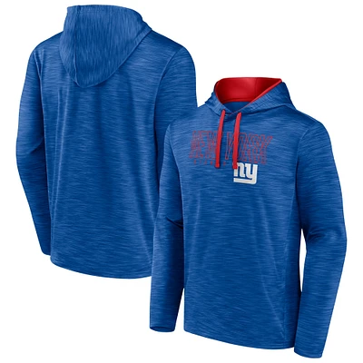 Men's Fanatics Heather Royal New York Giants Hook and Ladder Pullover Hoodie