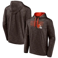 Men's Fanatics Heather Brown Cleveland Browns Hook and Ladder Pullover Hoodie