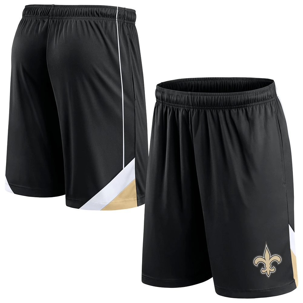 Men's Fanatics Black New Orleans Saints Slice Shorts