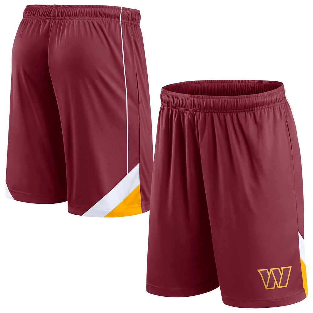 Men's Fanatics Burgundy Washington Commanders Slice Shorts