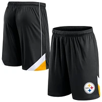 Men's Fanatics Black Pittsburgh Steelers Slice Shorts