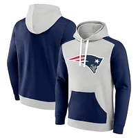 Men's Fanatics White/Navy New England Patriots Primary Arctic Pullover Hoodie