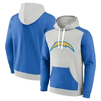 Men's Fanatics White/Powder Blue Los Angeles Chargers Primary Arctic Pullover Hoodie