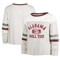 Women's '47 Oatmeal Alabama Crimson Tide All Class Lena Long Sleeve T-Shirt