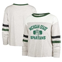 Women's '47 Oatmeal Michigan State Spartans Vault All Class Lena Long Sleeve T-Shirt