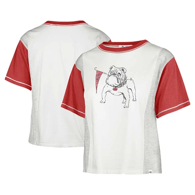 Women's '47 White Georgia Bulldogs Vault Premier Tilda T-Shirt