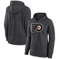 Women's Charcoal Philadelphia Flyers Primary Logo Pullover Hoodie