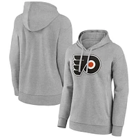 Women's Gray Philadelphia Flyers Primary Logo Pullover Hoodie