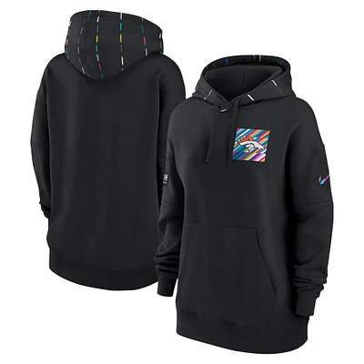 Women's Nike Black Denver Broncos 2023 NFL Crucial Catch Club Pullover Hoodie