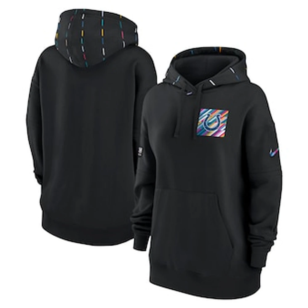 Women's Nike Black Indianapolis Colts NFL Crucial Catch Club Pullover Hoodie