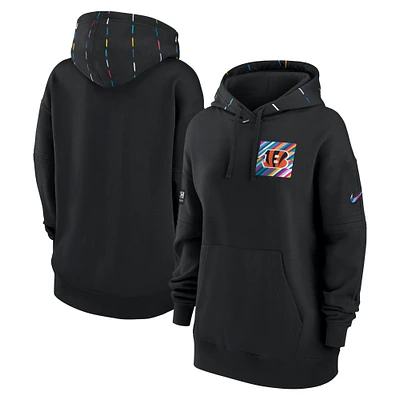 Men's Nike Black Cincinnati Bengals 2023 NFL Crucial Catch Club Pullover Hoodie