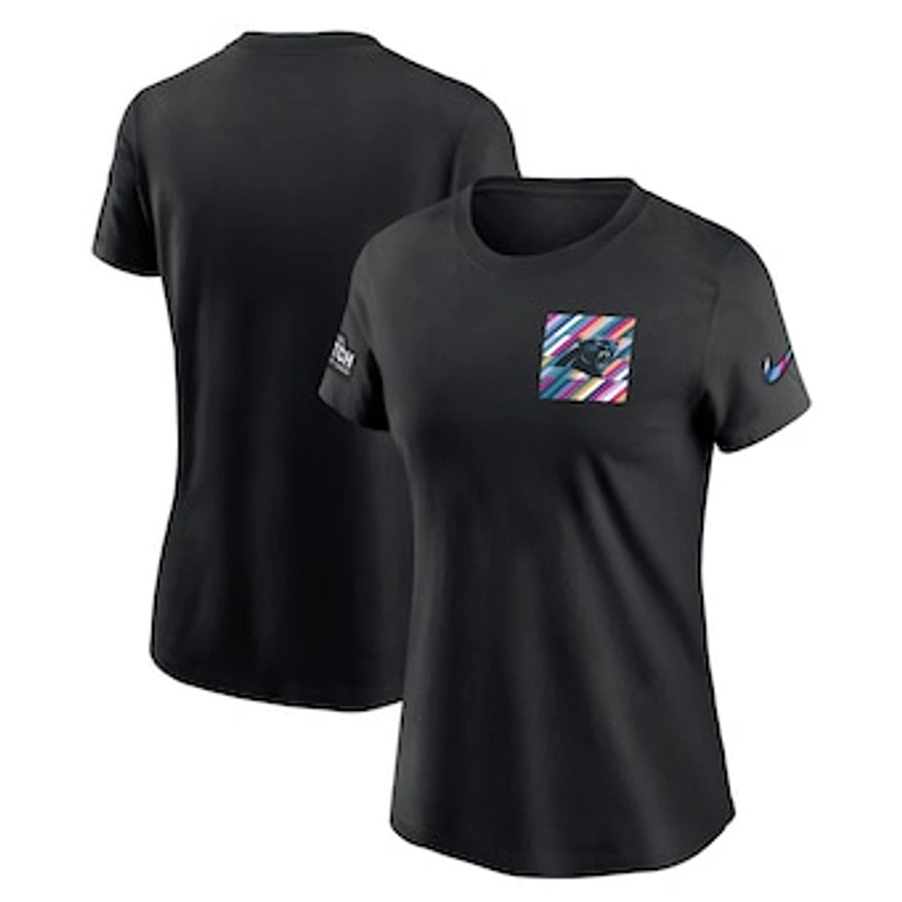 Men's Nike  Black Carolina Panthers Salute To Service Sideline Tri-Blend T-Shirt