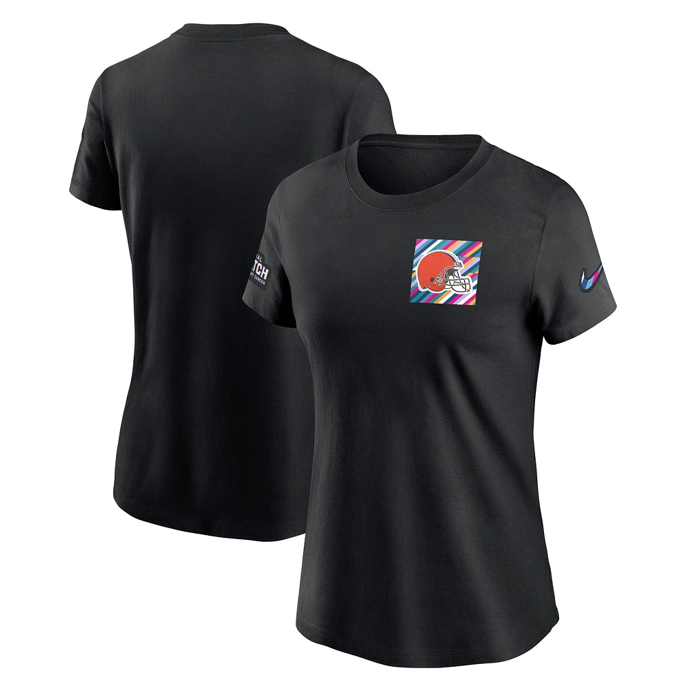 Men's Nike  Black Cleveland Browns Salute To Service Sideline Tri-Blend T-Shirt