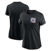 Men's Nike  Black Dallas Cowboys Salute To Service Sideline Tri-Blend T-Shirt