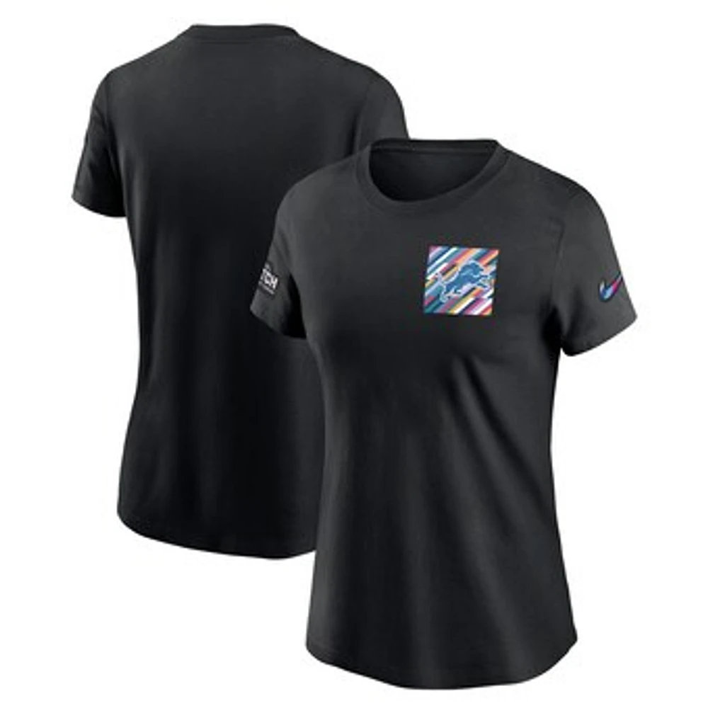 Men's Nike  Black Detroit Lions Salute To Service Sideline Tri-Blend T-Shirt