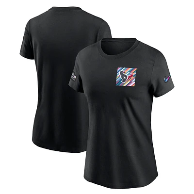 Men's Nike  Black Houston Texans Salute To Service Sideline Tri-Blend T-Shirt