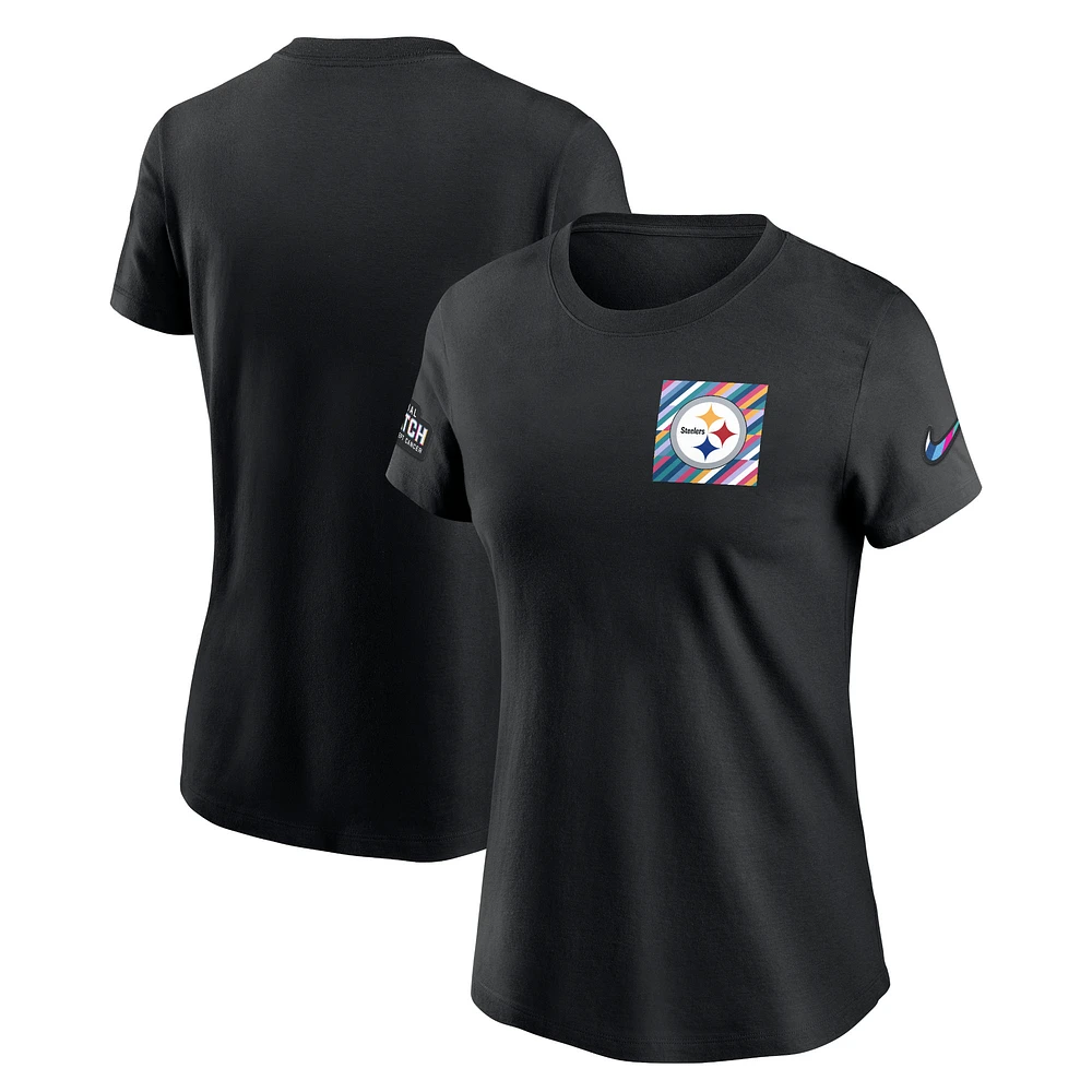 Men's Nike  Black Pittsburgh Steelers Salute To Service Sideline Tri-Blend T-Shirt