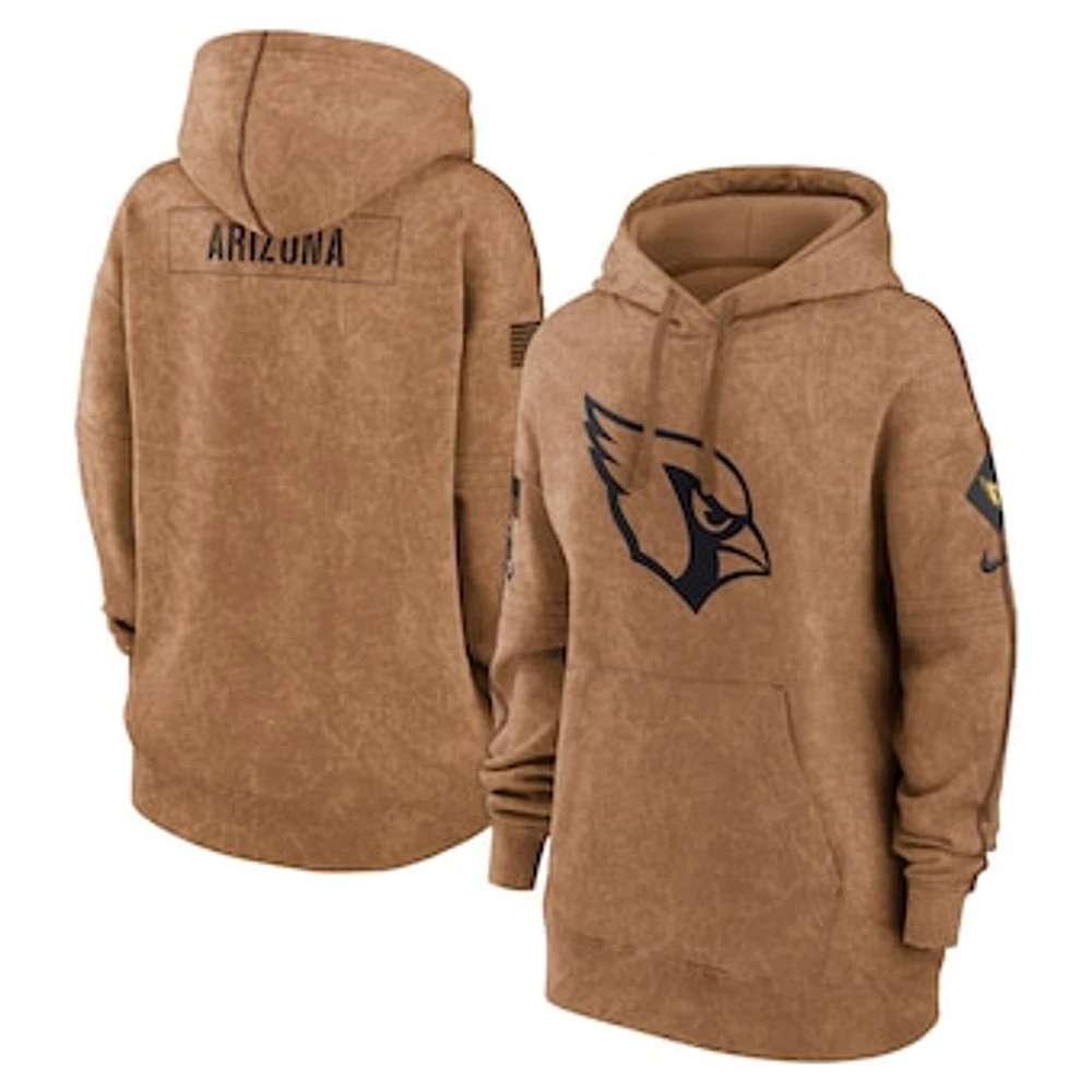 Men's Nike  Brown Arizona Cardinals Salute To Service Pullover Hoodie