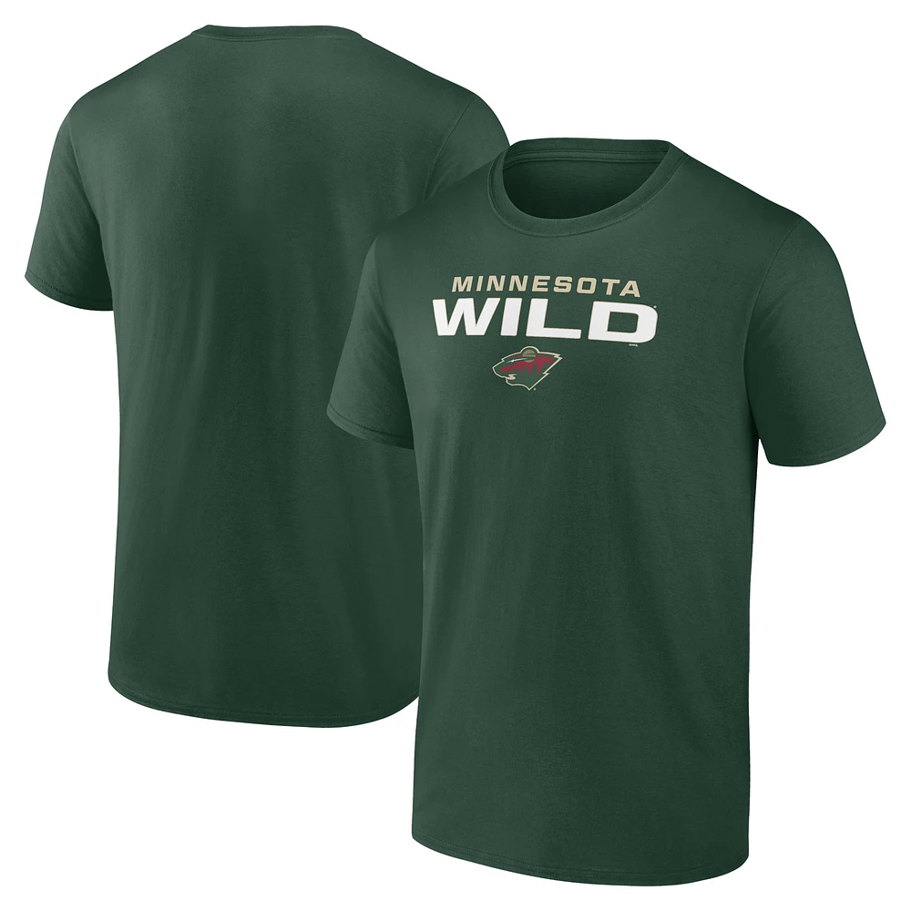 Men's Fanatics Green Minnesota Wild Barnburner T-Shirt