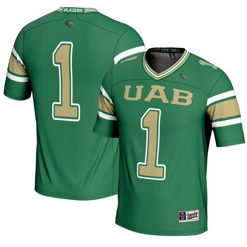 Men's GameDay Greats #1 UAB Blazers Endzone Football Jersey