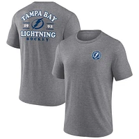 Men's Fanatics  Heather Gray Tampa Bay Lightning Winger Tri-Blend T-Shirt