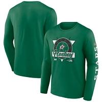 Men's Fanatics Kelly Green Dallas Stars Rinkside Long Sleeve T-Shirt