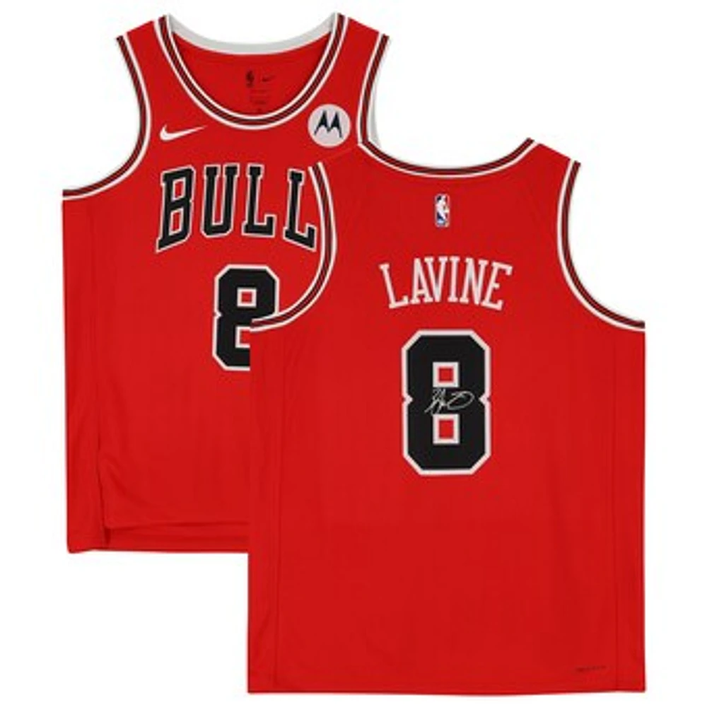 Zach LaVine Chicago Bulls Autographed Red Nike 2022-23 Icon Swingman Jersey