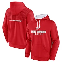 Men's Fanatics Red Detroit Red Wings Make the Play Pullover Hoodie